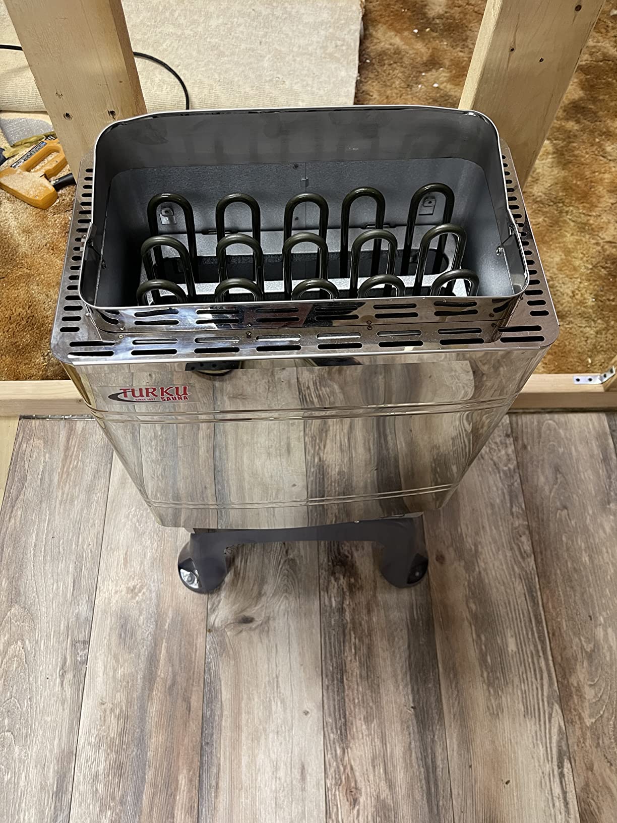 Turku TU90WD-OD 9KW 240V Residential Wet or Dry Sauna Stove with External CON5 Digital Controller and Accessories Set customer photo 2