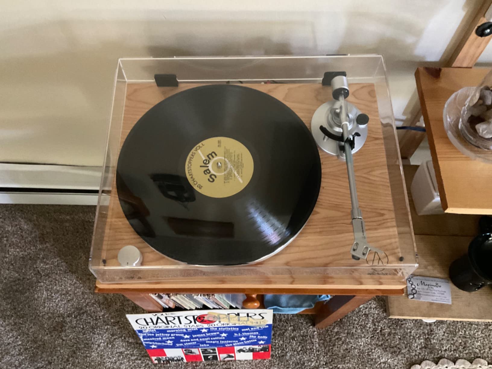 Audio-Technica AT-LPW40WN Fully Manual Belt-Drive Turntable, 2 Speeds, Dynamic Anti-Skate Control, Carbon-Fiber Tonearm Walnut customer photo 1