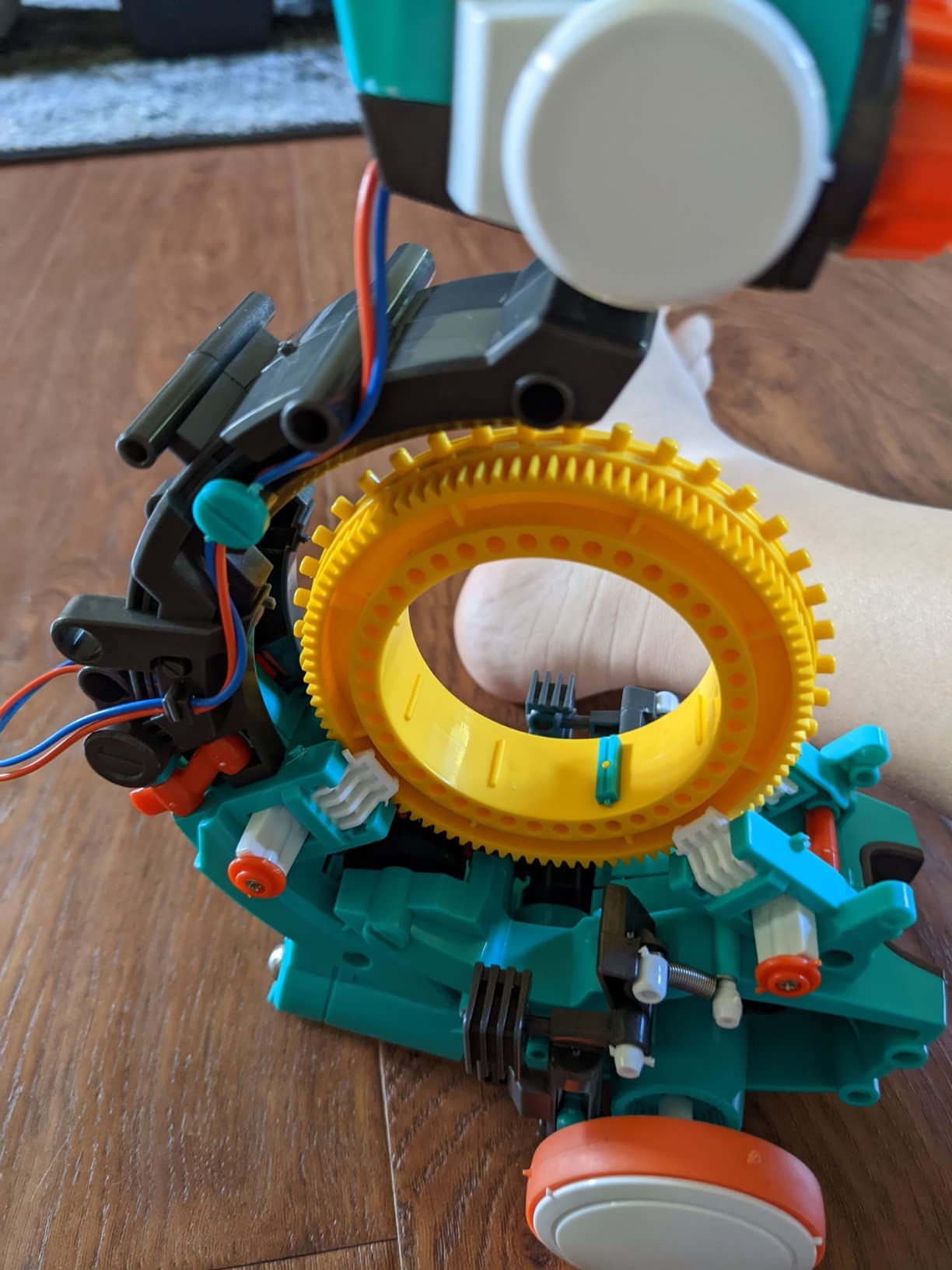 Teach Tech Mech-5, Mechanical Coding Robot, Coding Wheel Makes Robot Throw, Lift, kick, Draw and More, Ages 10 and Older customer photo 1