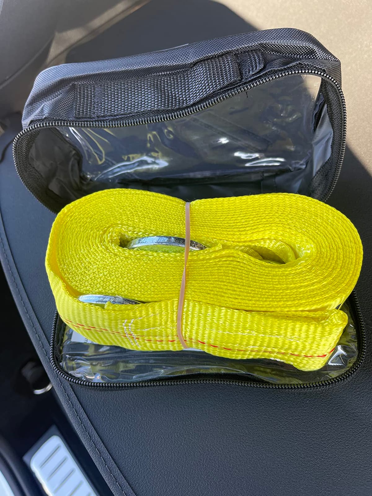 Nylon Tow Strap with Hooks 2