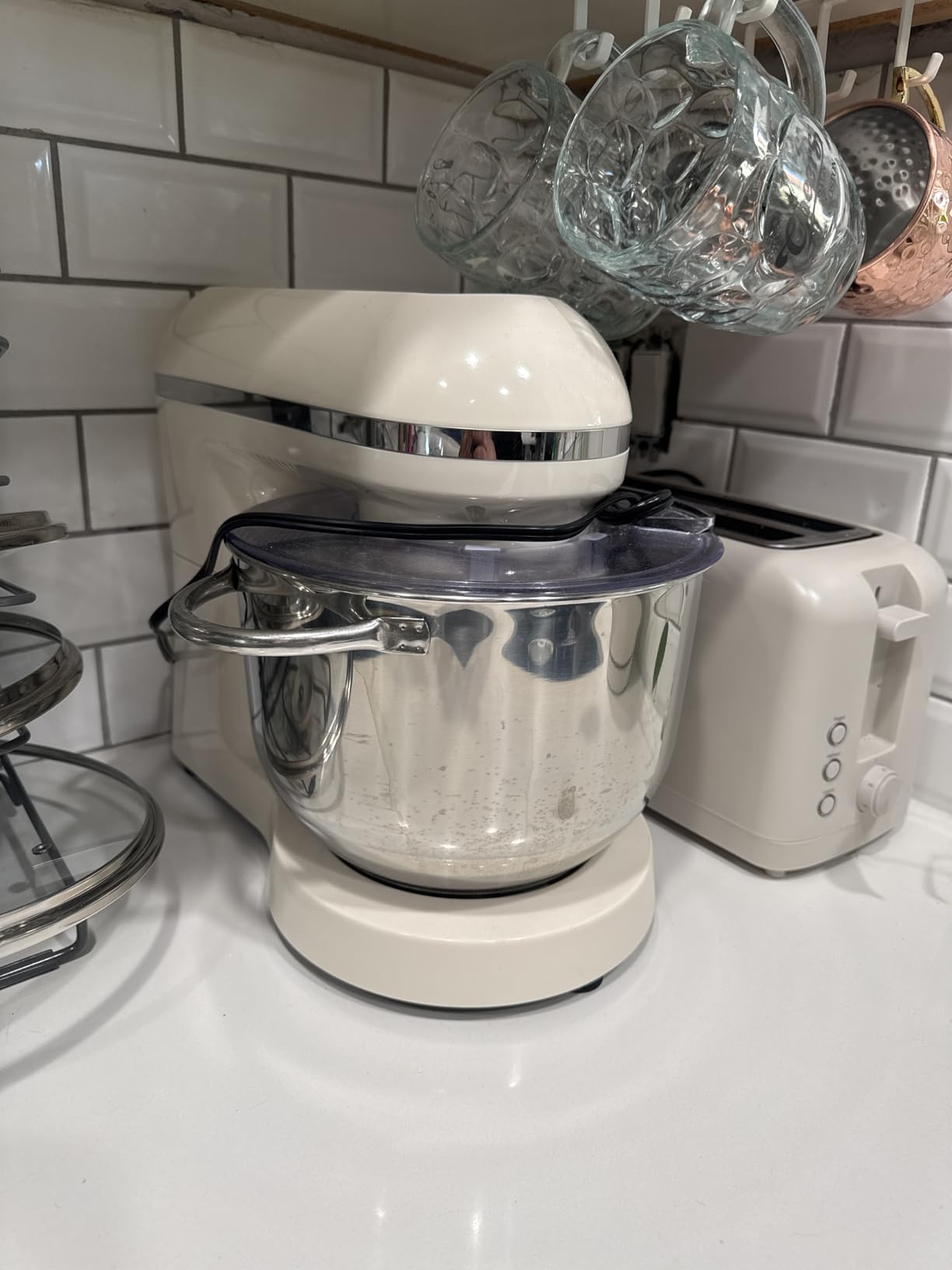 Aucma Stand Mixer,6.5-QT 660W 6-Speed Tilt-Head Food Mixer, Kitchen Electric Mixer with Dough Hook, Wire Whip & Beater (Black, 6.5QT) customer photo 2