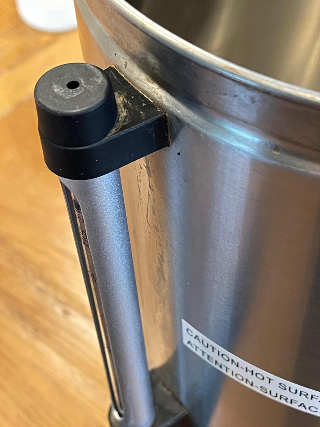 SYBO SR-CP-100B Commercial Grade Stainless Steel Percolate Coffee Maker Hot Water Urn for Catering, 100-Cup 16 L, Metallic customer photo 2