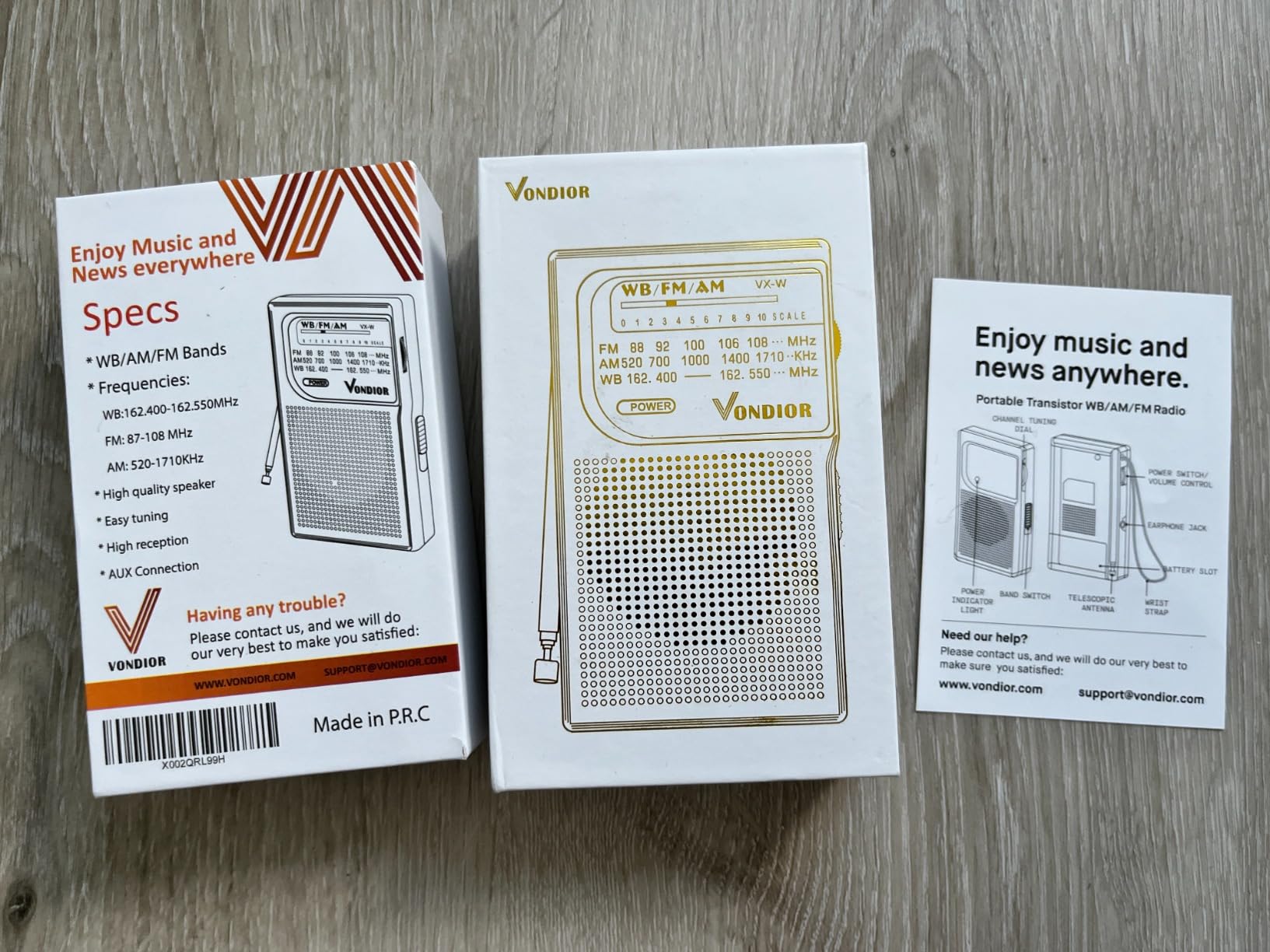 NOAA Weather Radio - AM/FM Transistor Battery Operated Portable Radio customer photo 2