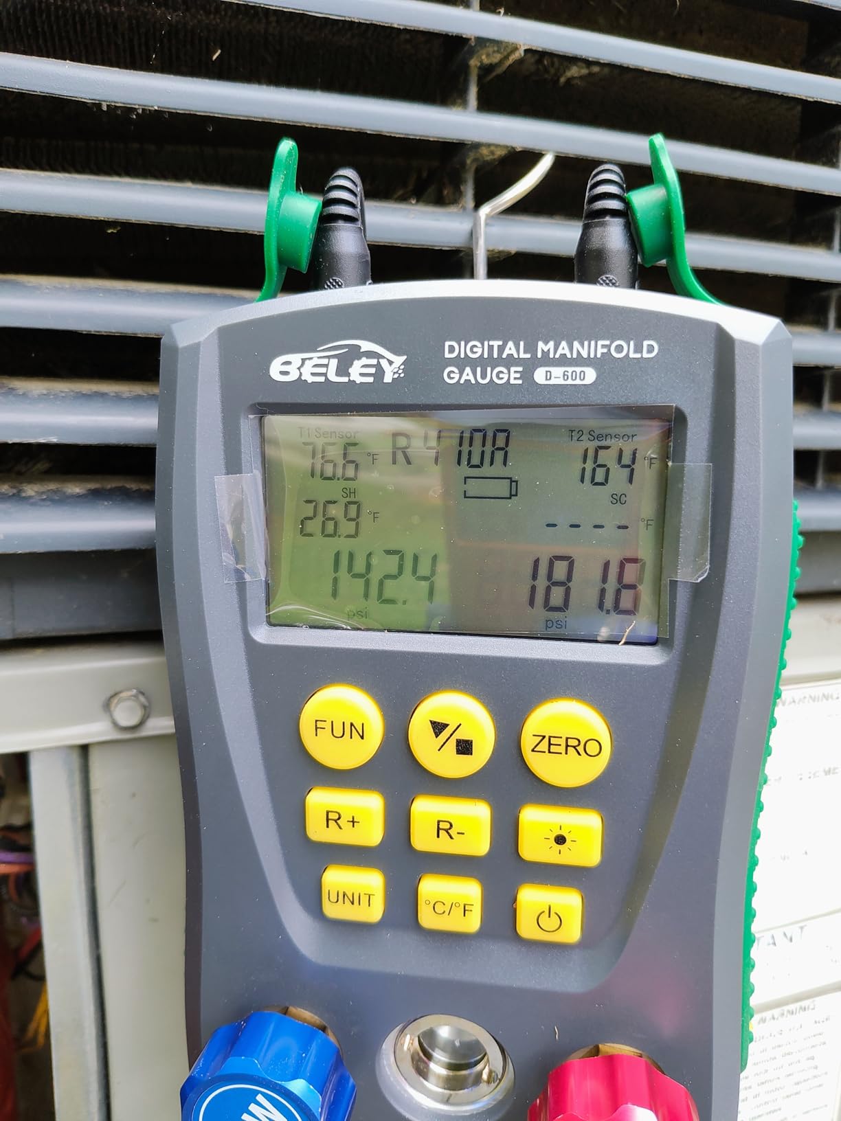Digital Manifold HVAC Gauge Set 93 Refrigerants Dual Pressure &Temp Test customer photo 2