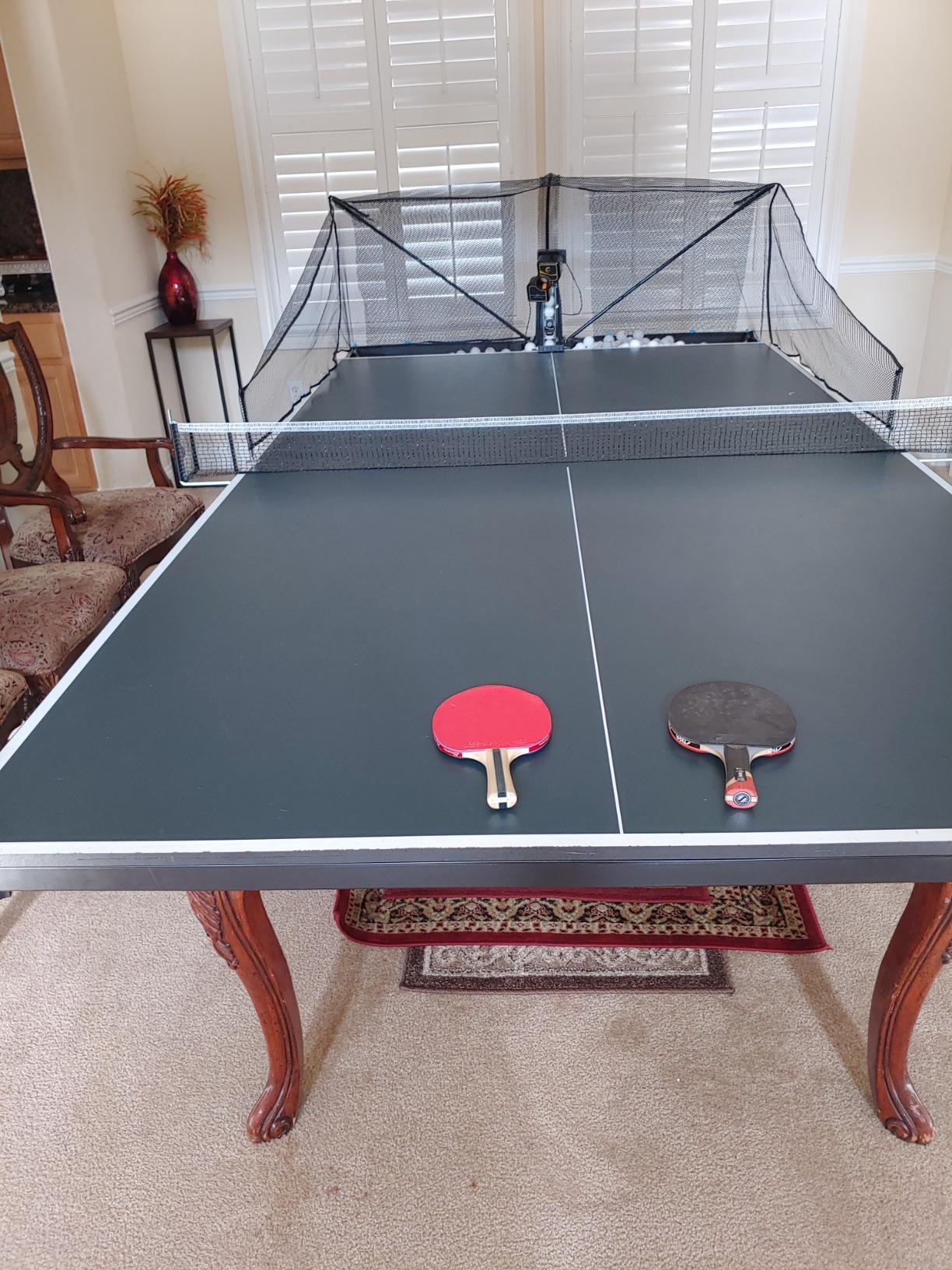 Suz S201 Table Tennis Robot with Machine Recycling net and 200 Balls customer photo 1