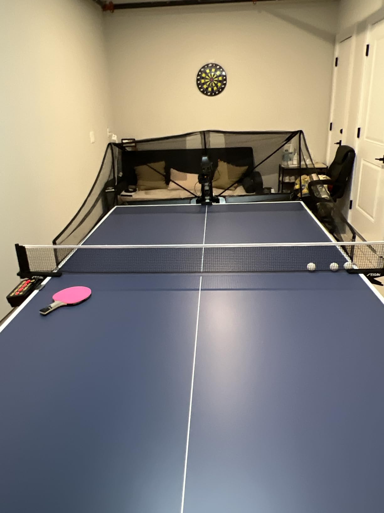 Suz S201 Table Tennis Robot with Machine Recycling net and 200 Balls customer photo 2