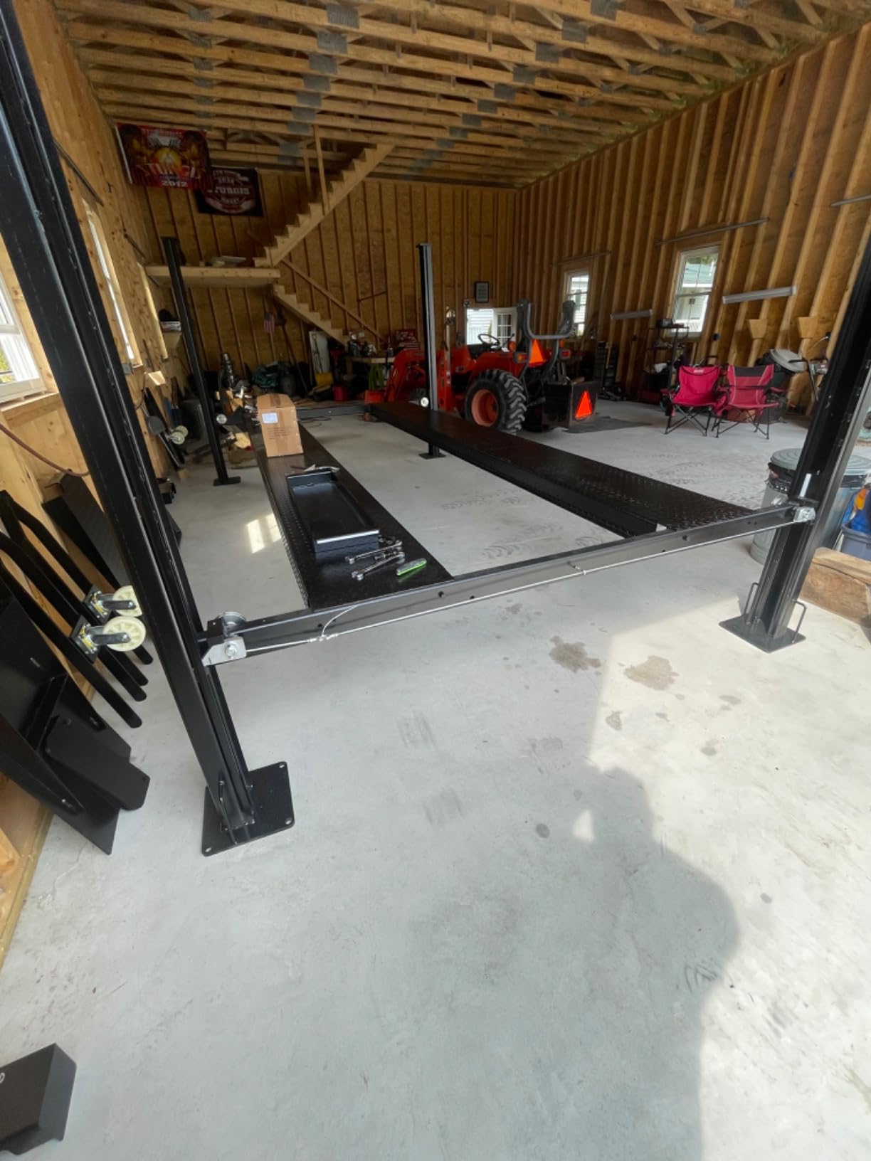APlusLift 8SXLT 8000LB Extra Tall Long Wide 4-Post Car Lift 3 Year Warranty | CE Certified 12000LB Static Load Test customer photo 1