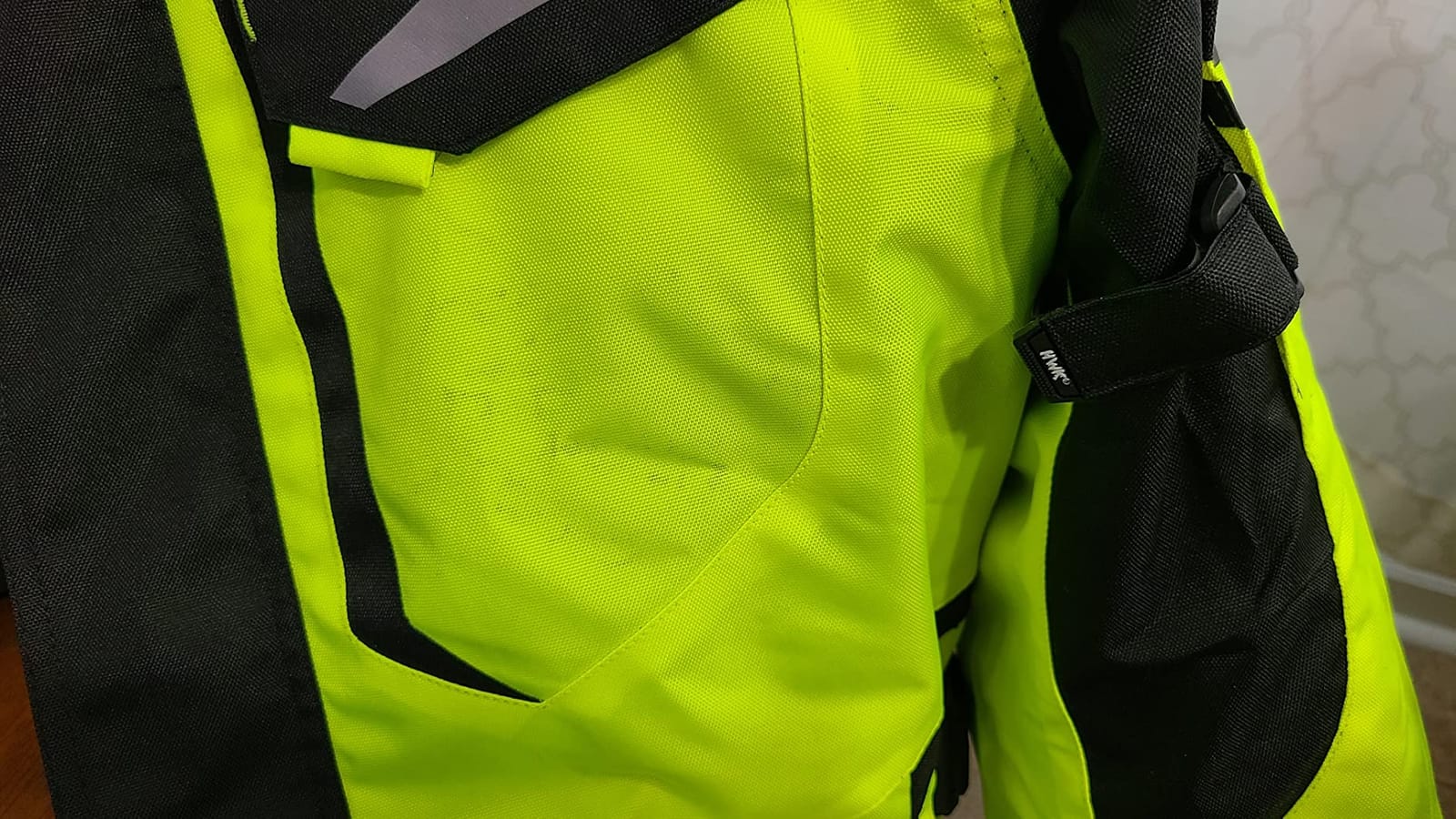 HWK Men's Motorcycle Jacket - Grey, Medium | Cordura, CE Armor customer photo 2