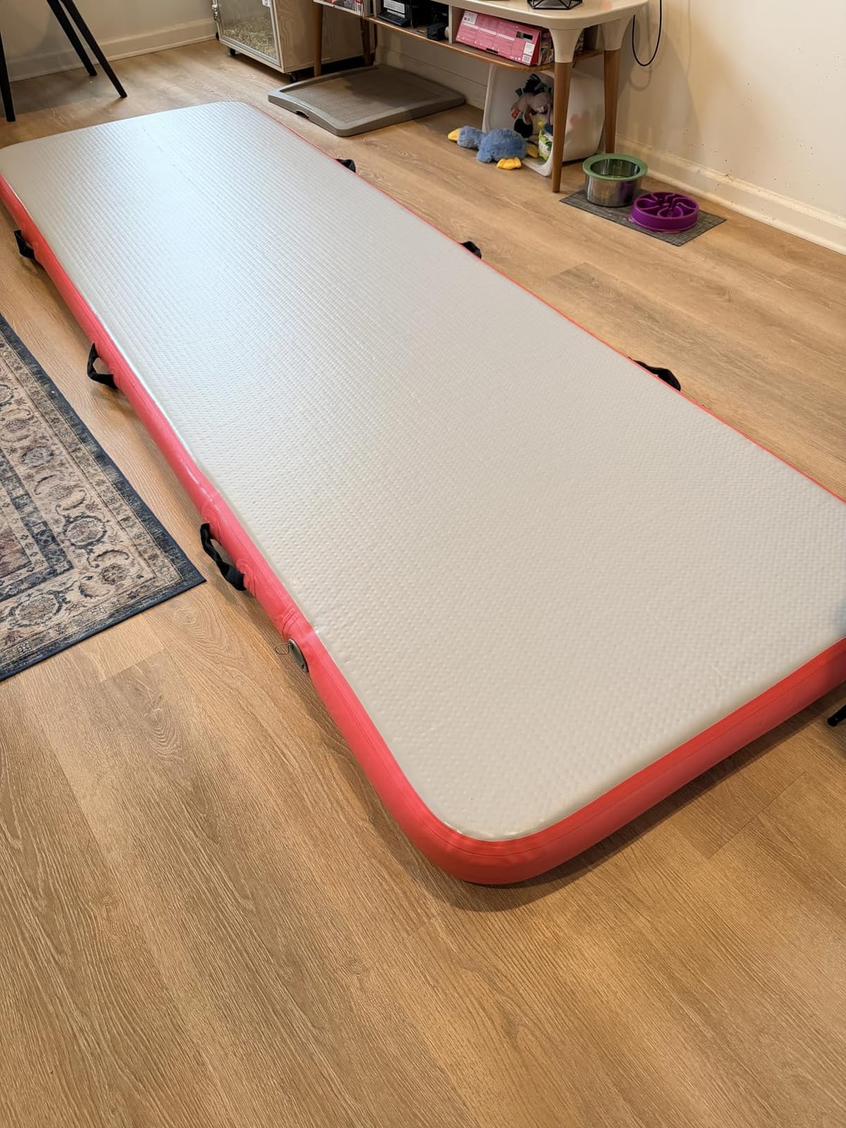 Tuxedo Sailor Inflatable Gymnastics Tumbling Mat Tumble Track Thickness Floor Mat With Electric Air Pump for Gymnastics/Training/Home/Cheerleading/Water/Gym/Yoga customer photo 1