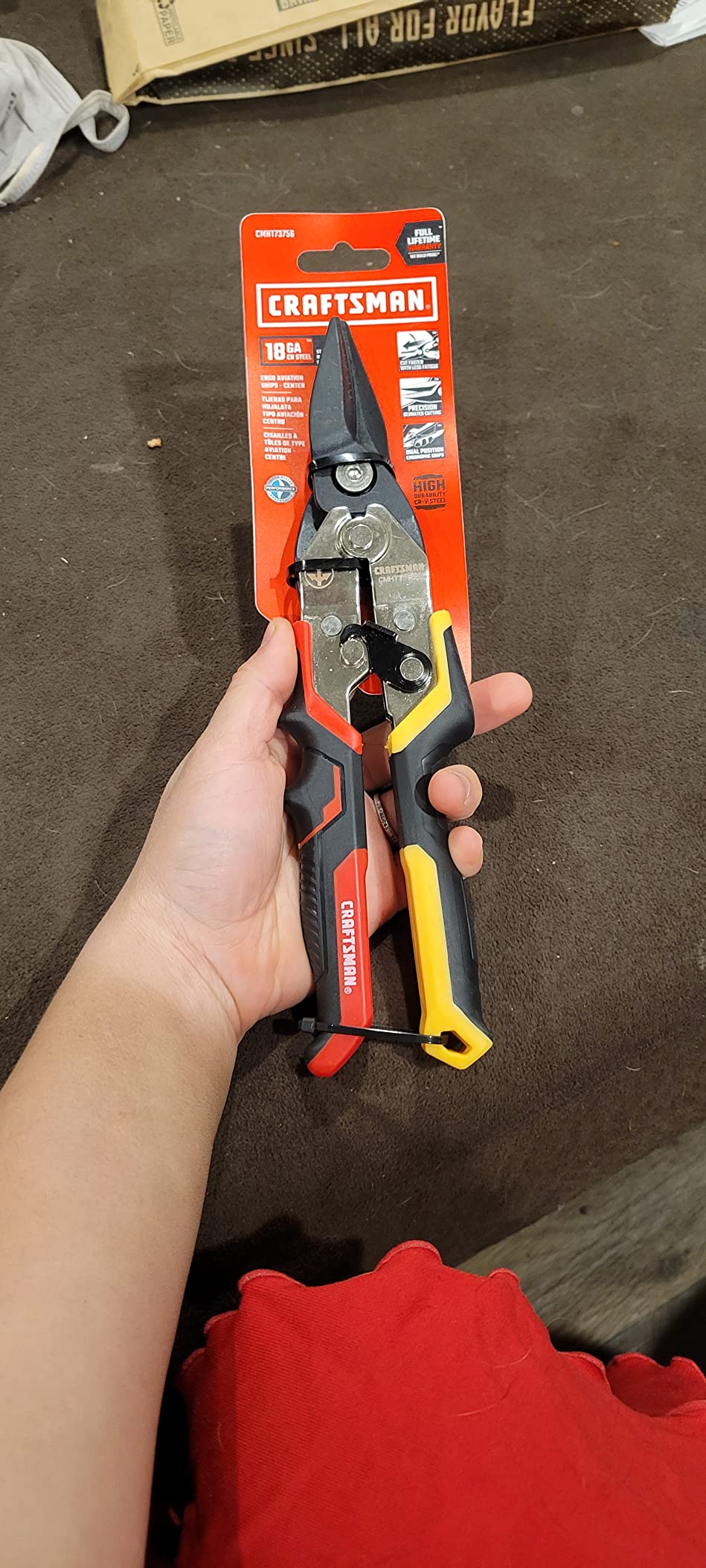 CRAFTSMAN Aviation Snips, Straight Cut (CMHT73756) customer photo 2