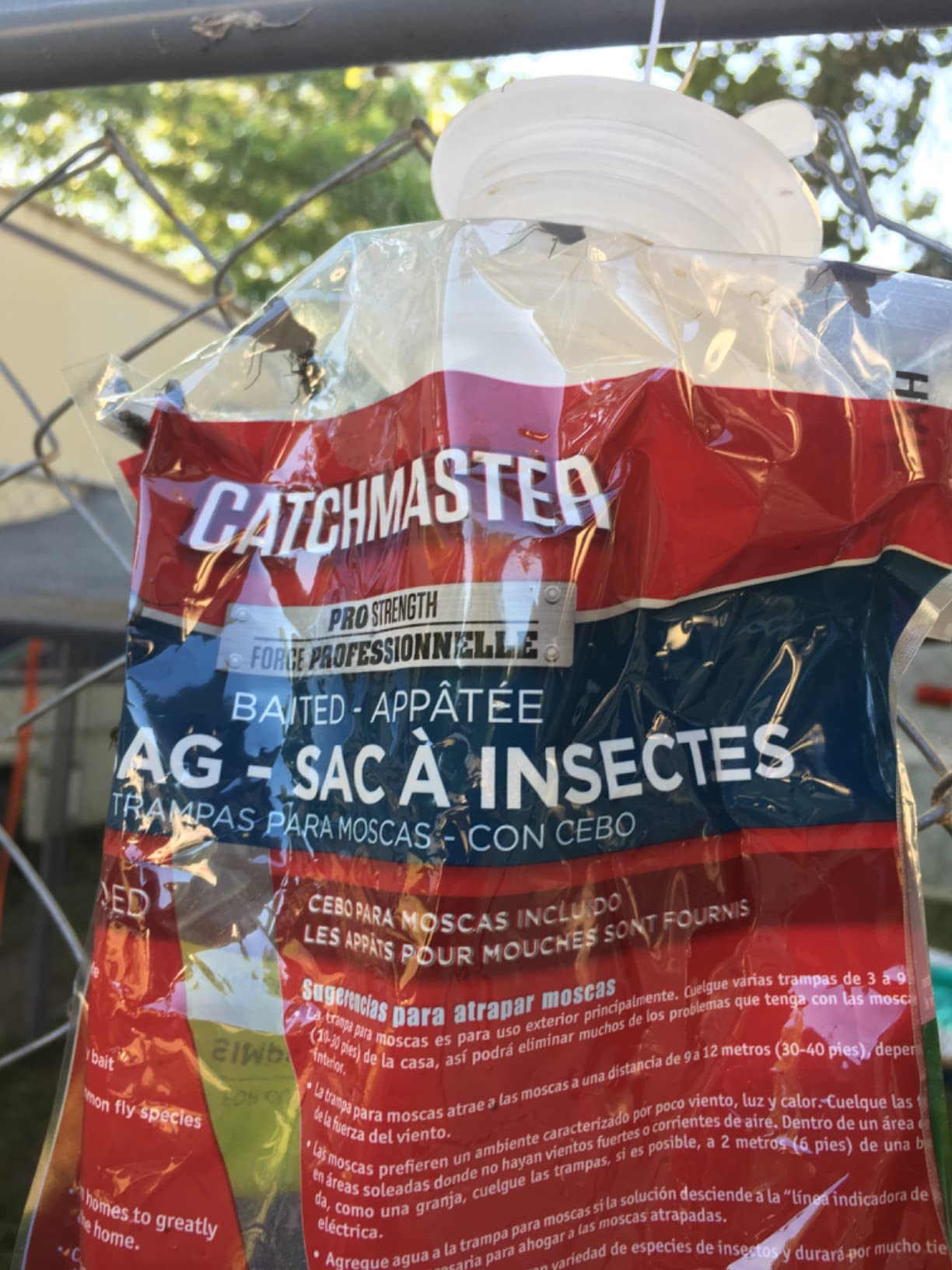 Catchmaster Disposable Outdoor Fly Trap, 2 Hanging Bags with Lure customer photo 2