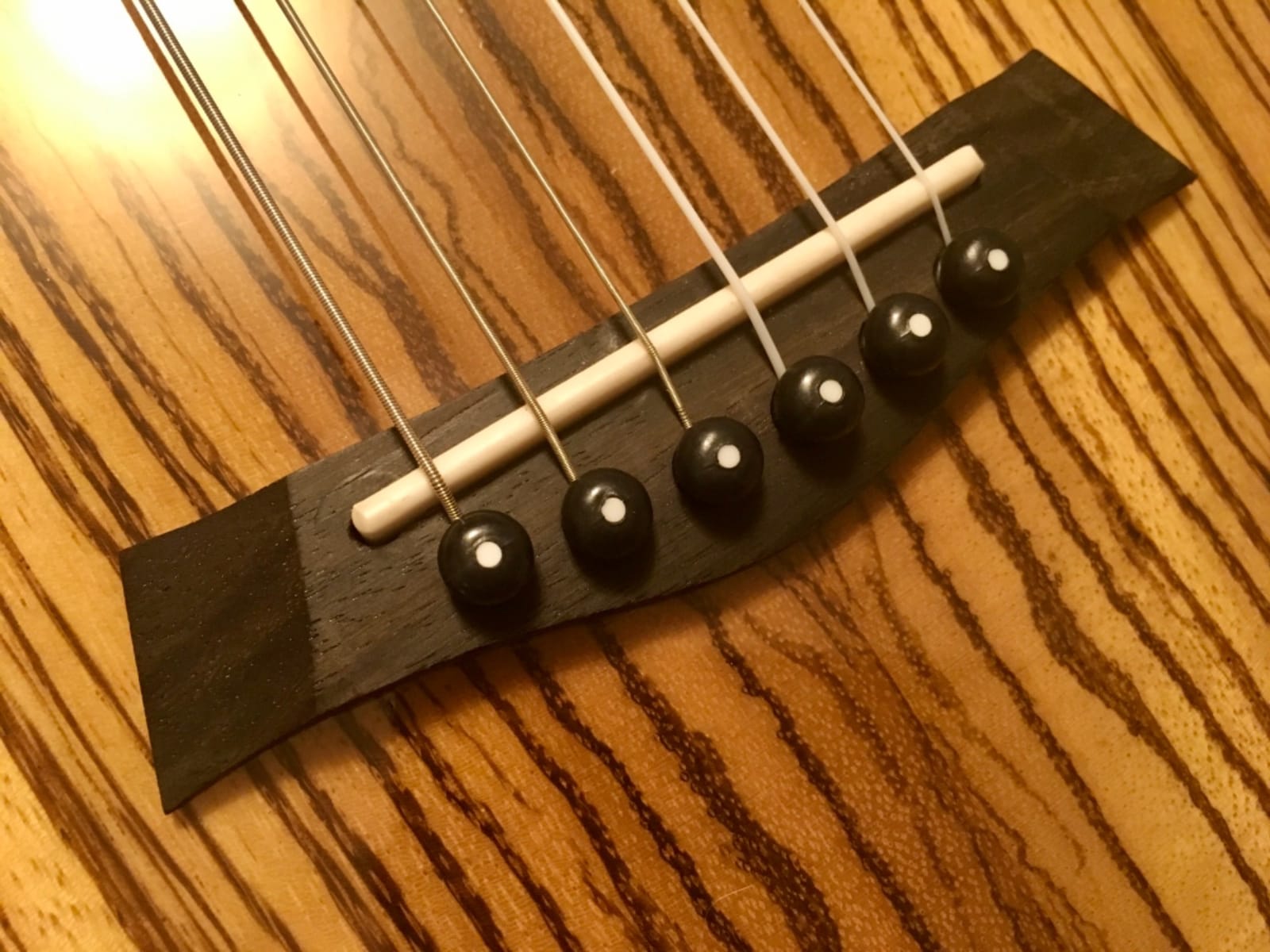 Caramel 6 String CB103G 30 In Glossy Zebra Wood Acoustic Electric Ukulele / Guitalele with Truss Rod with Padded Gig Bag, Strap customer photo 1