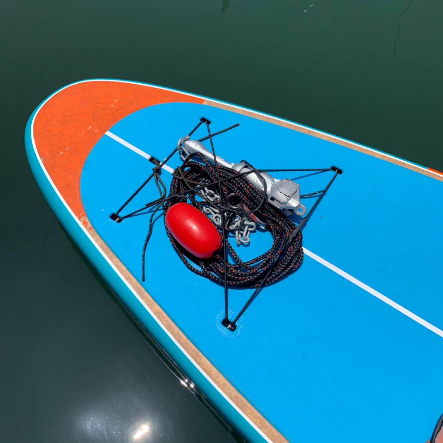 Extreme Max 3006.6785 BoatTector Complete Deluxe Grapnel Anchor Kit for Small Boats, Kayaks, PWC, Jet Ski, Paddle Boards, etc. - 3.5 lbs. customer photo 1