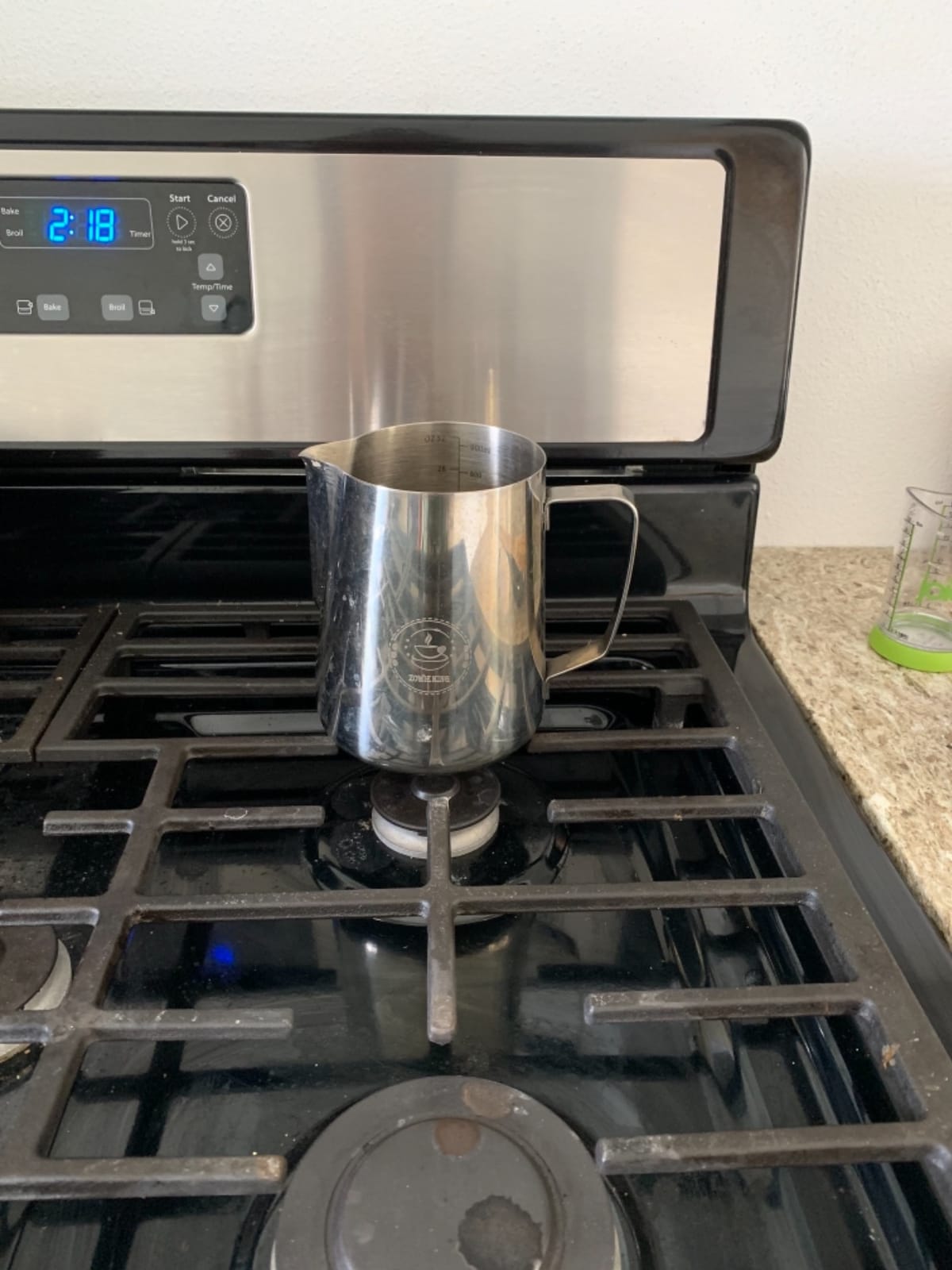 20oz Milk Frothing Pitcher, Stainless Steel Espresso Steamer Frother Cup customer photo 1