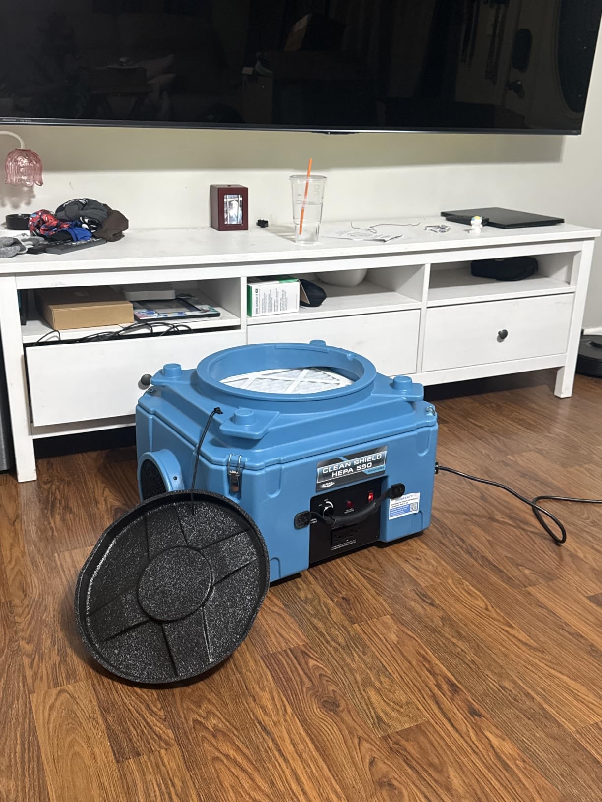 ALORAIR Air Scrubber with 3 Stage Filtration, Clean Shield Hepa 550, Blue customer photo 1