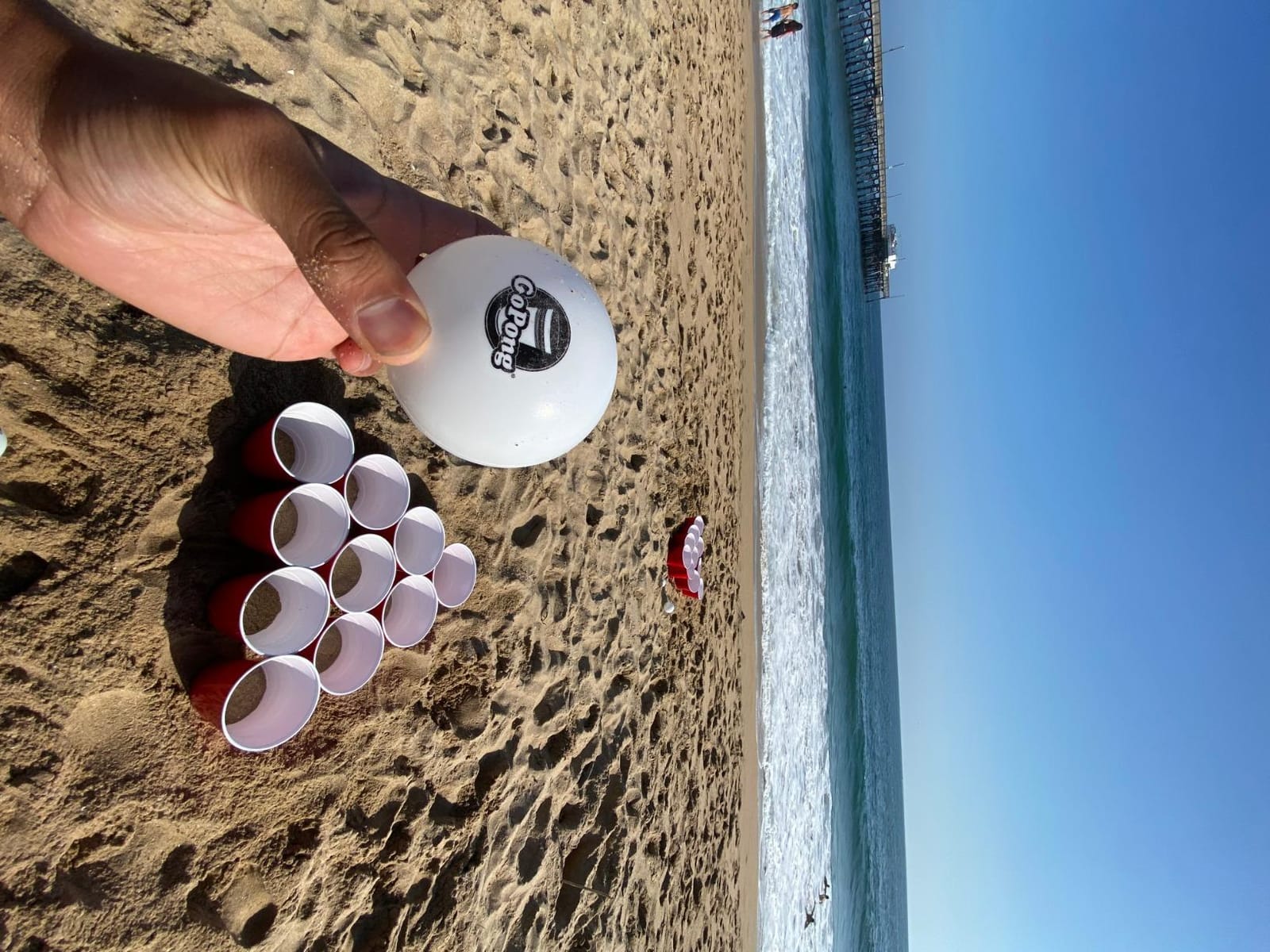 GoPong Giant Yard Pong Drinking Game for Adults – Indoor/Outdoor Lawn, Beach, and Tailgating Beer Pong Party Game – 24 Heavy Duty Giant Cups with 4 Balls customer photo 1