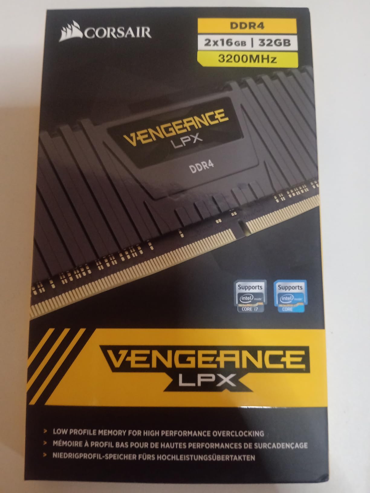 CORSAIR Vengeance LPX DDR4 RAM 32GB (2x16GB) Up to 3200MHz CL16-20-20-38 1.35V Intel XMP AMD EXPO Computer Memory - Black (CMK32GX4M2E3200C16) customer photo 1