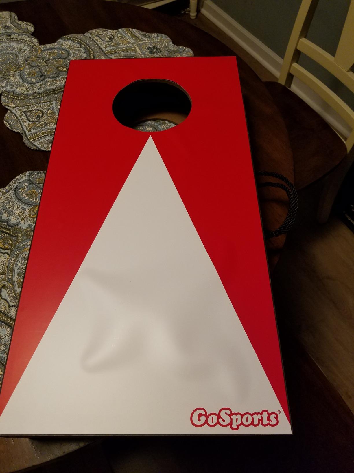 GoSports 2 ft x 1 ft Portable Size Cornhole Set - Ready to Play with 6 Bean Bags and 2 Cornhole Boards - Great for Indoor, Outdoor, Family Events, Game Nights, and Backyard Play customer photo 1