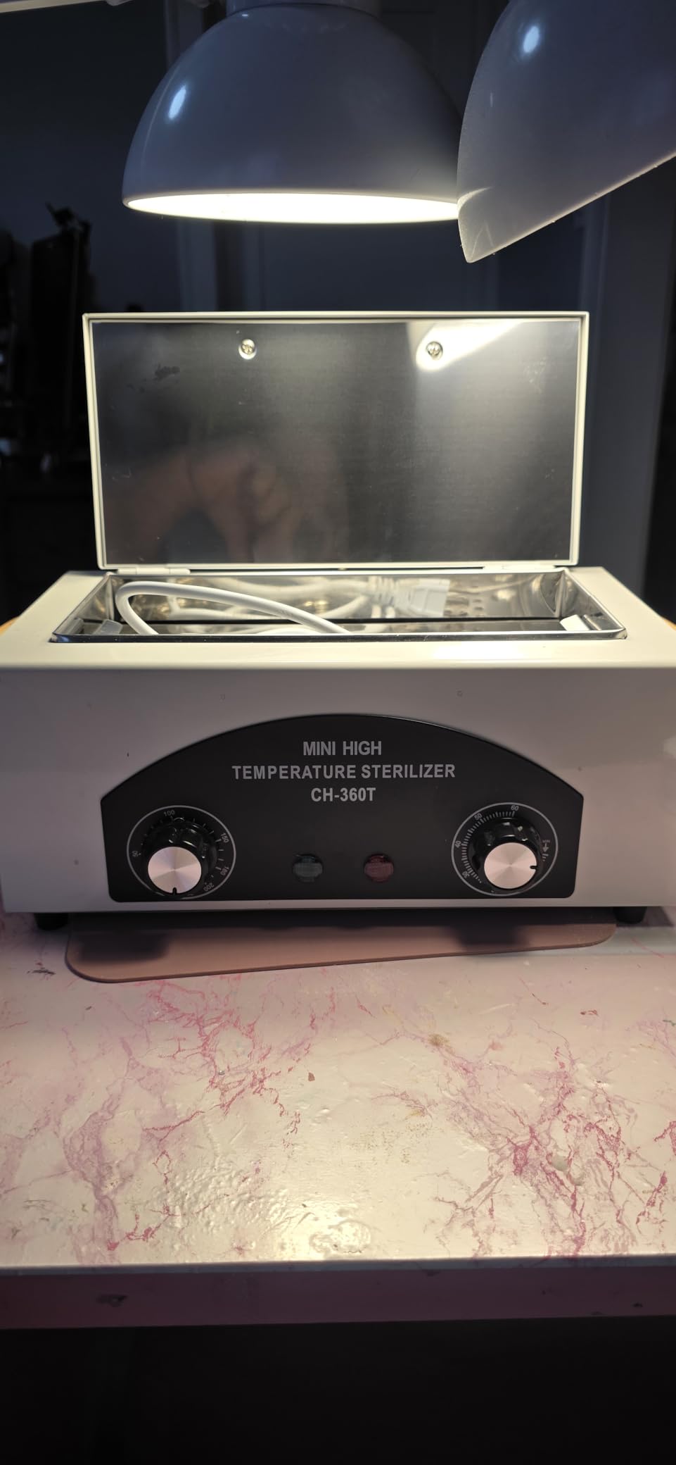 High Temperature Sterilizer Dry Heat Nail Tool Dental Tool Sterilizer 1.5L customer photo 1