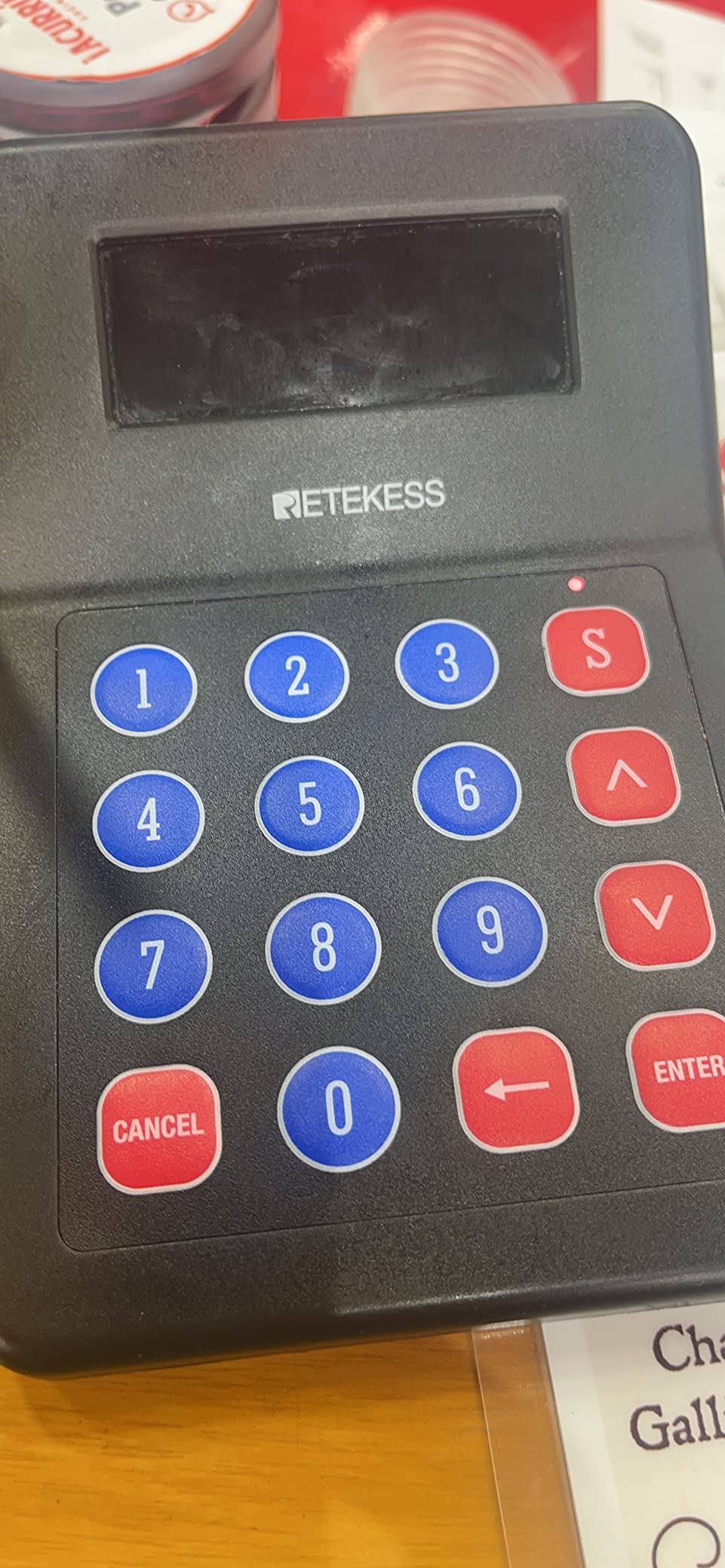 Retekess T119 Beeper Pager for Restaurant, Order Ready Buzzer, 10 Pagers | for Fast Food Shop, Brewery, Holiday Villages, 2 Way Charge, Turn Off Beepers, 3 Prompt Modes, View Call Records customer photo 1