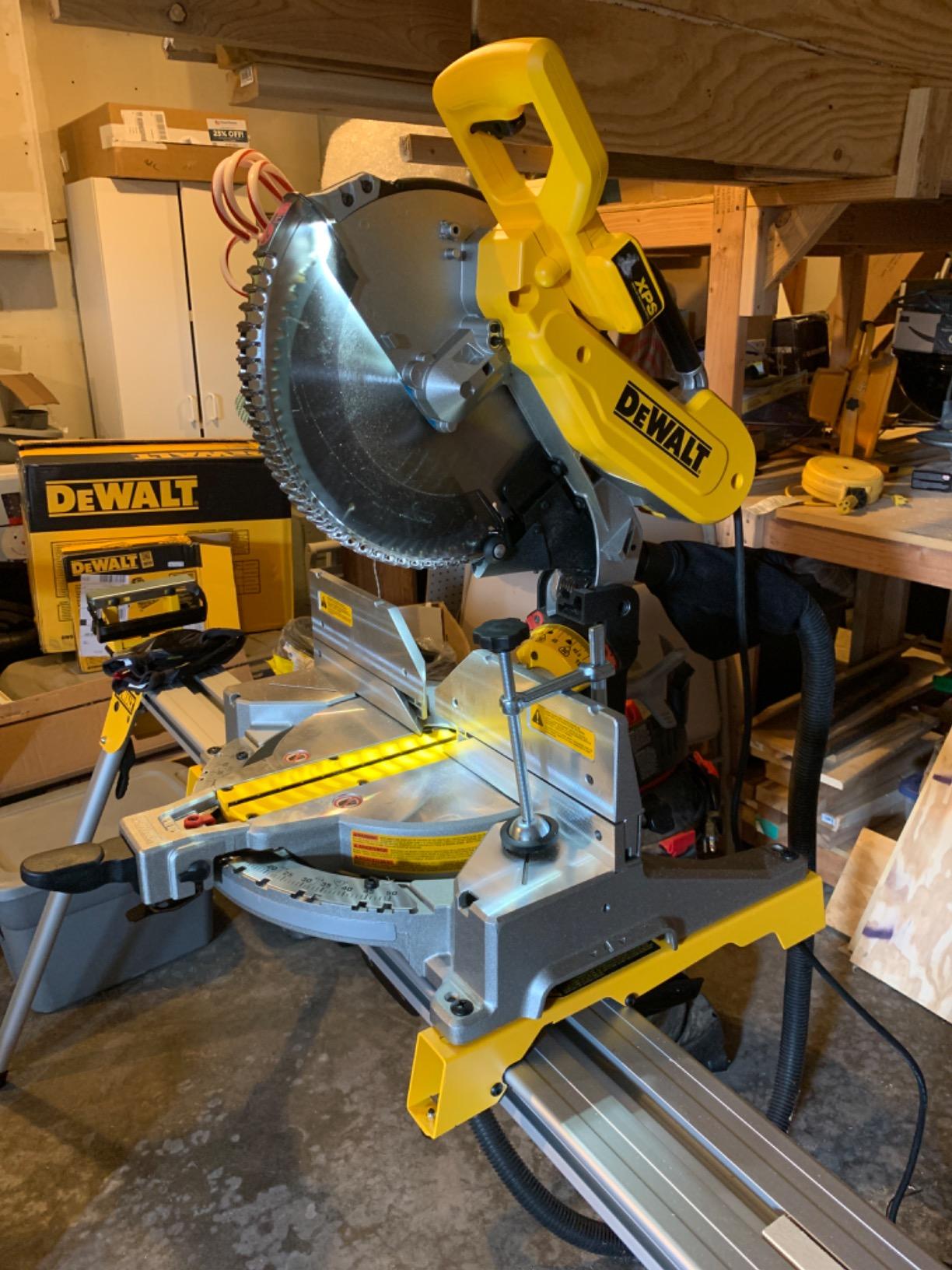 DEWALT Miter Saw, 12-Inch, Double Bevel, Compound, XPS Cutline, 15-Amp (DWS716XPS) customer photo 1