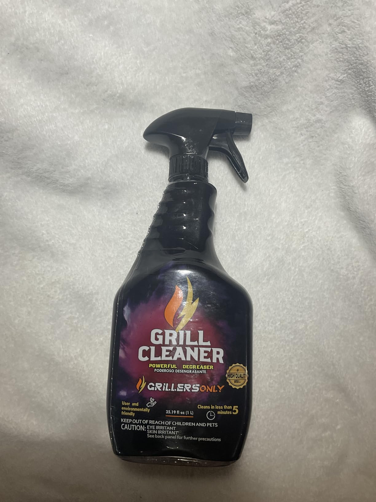 Grill Cleaner Spray & Degreaser | Heavy-Duty Grill Spray for BBQ, Griddles & Cast Iron Cleaner - Professional Outdoor Kitchen Formula - 35.2 fl oz. customer photo 2