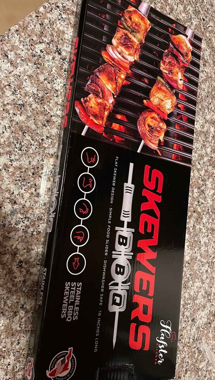 Patented Kabob Skewers for Grilling- BBQ Skewers for Grilling-16