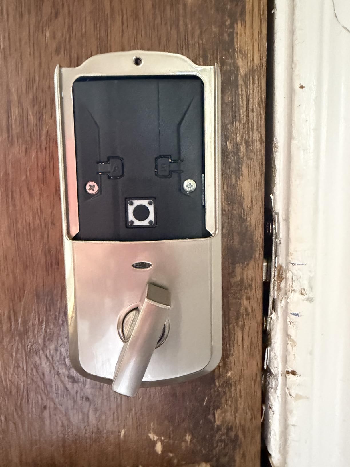 Kwikset 942BLE-15S Aura Bluetooth Keypad Electronic Deadbolt Satin Nickel Finish customer photo 1