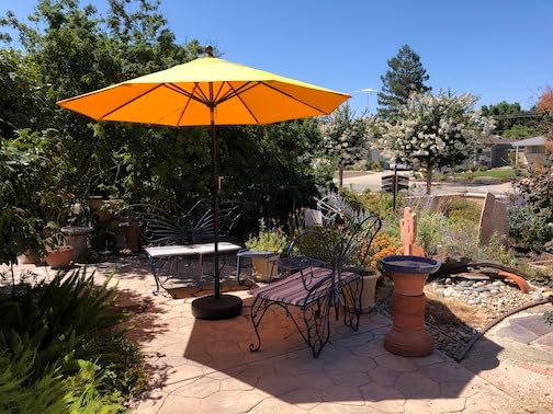 EliteShade USA 10-Year-Non-Fading 9Ft Market Patio Umbrella, UPF 50+ UV Protection Performance Sun Umbrella, Heavy Duty Commercial Grade Outdoor Table Umbrella with Crank & Tilt, Windproof Vented Top for Garden, Pool, Deck and Outdoor Playsets, Black customer photo 2