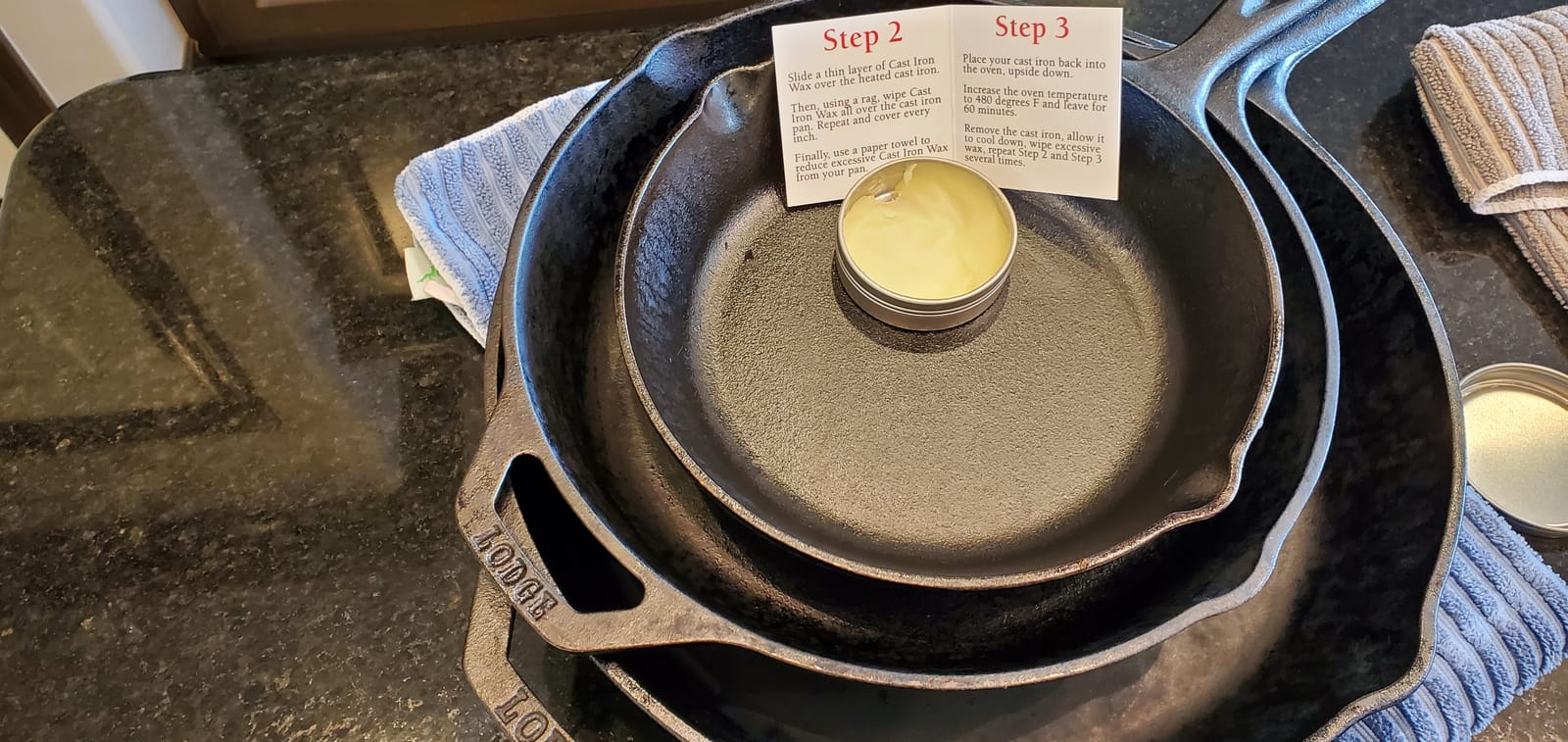 Cast Iron and Carbon Steel Seasoning Wax 1.5 Oz Restore Kitchenware (1Pack) customer photo 2