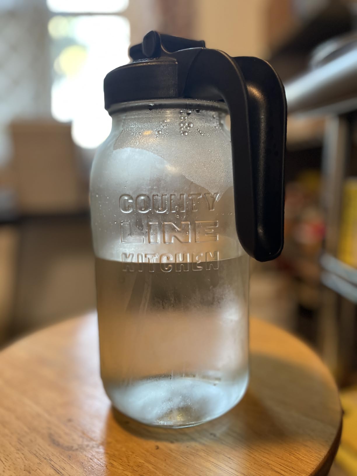 County Line Kitchen 64 oz Mason Jar Glass Pitcher With Lid - Gray customer photo 1