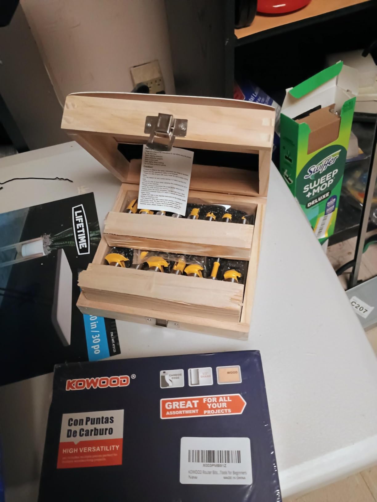 Router Bits Set of 15 Pieces 1/4 Inch Woodwork Tools for Beginners customer photo 1