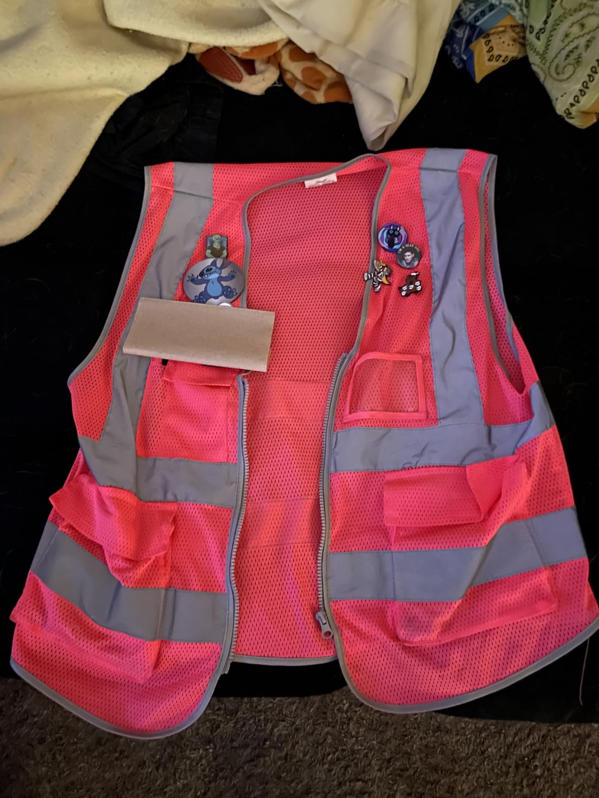 HYCOPROT High Visibility Mesh Safety Reflective Vest with Pockets and Zipper, Meets ANSI/ISEA Standards customer photo 1