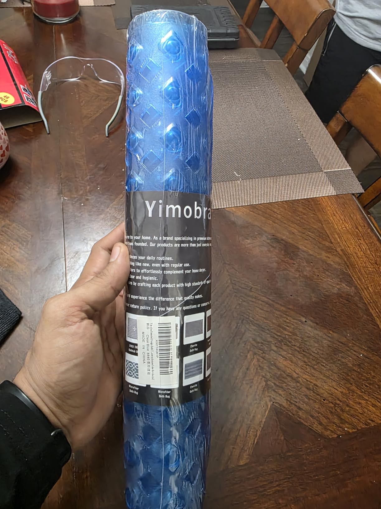 Yimobra Bathtub Mat Non Slip, Shower Mat with Strong Suction Cups & Drain Holes, 28