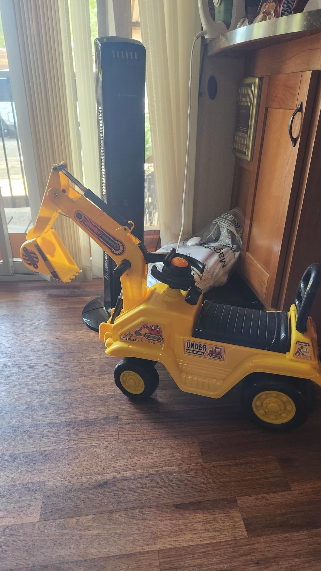 HOMCOM Ride On Excavator Pull Cart Kids Digger with Horn Ages 18-48 Months customer photo 1