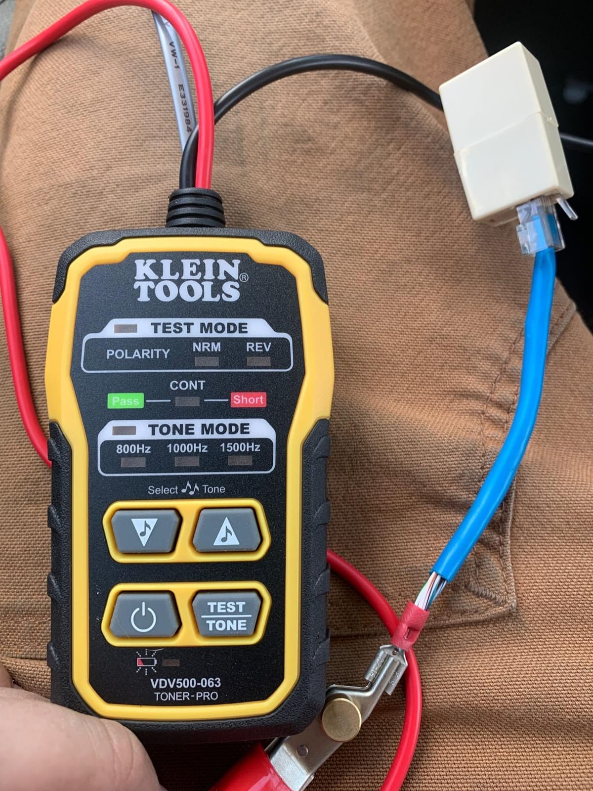 Klein Tools VDV500-820 Wire Tracer Tone Generator and Probe Kit Continuity Tester for Ethernet, Telephone, Speaker, Coax, Video, and Data Cables, RJ45, RJ11, RJ12 customer photo 1