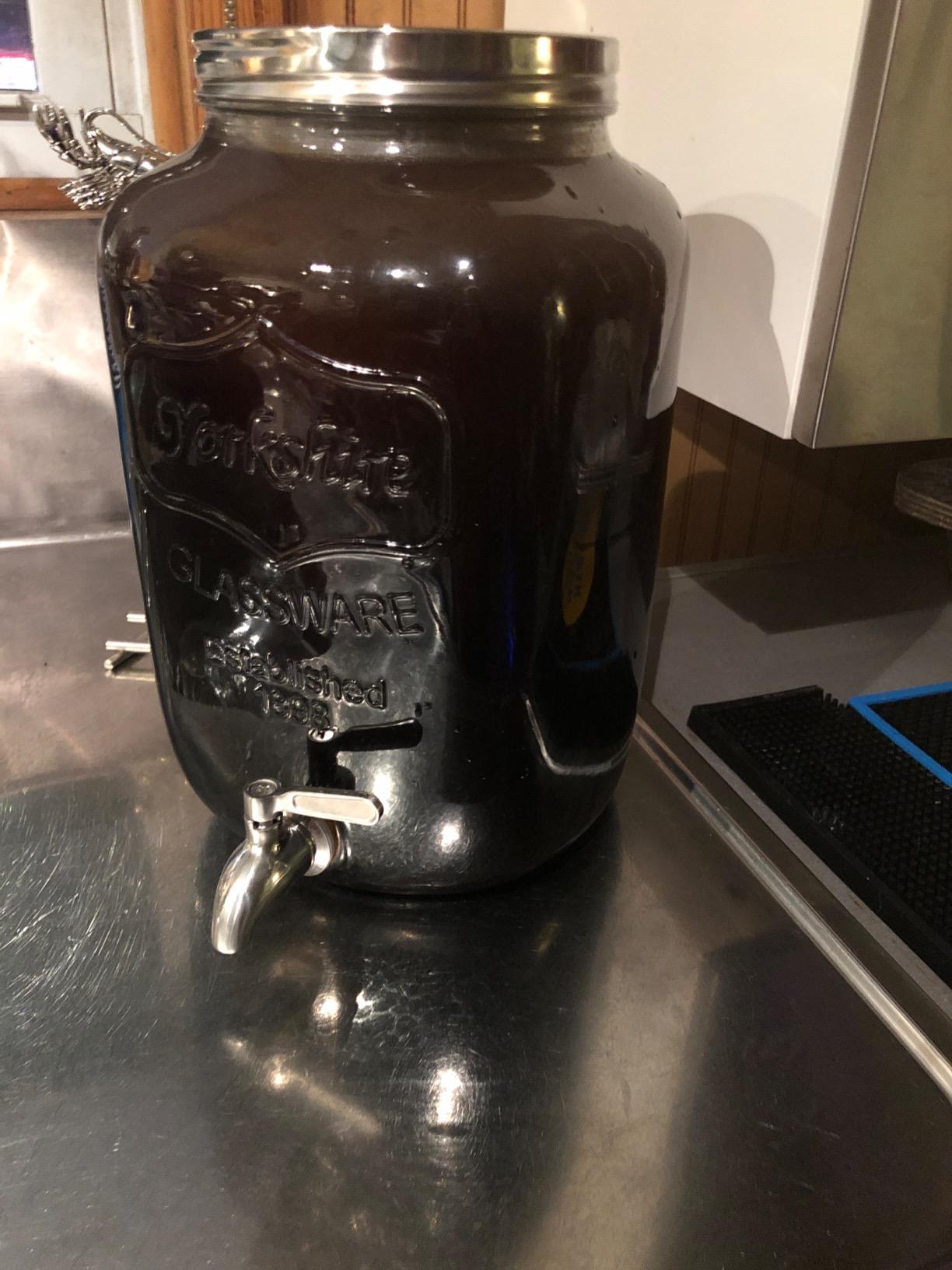 2-Gallon Cold Brew Coffee Maker – Commercial Size Extra Large Glass Dispenser with Metal Spigot, Reusable Metal Filter & Airtight Lid – Big Batch Brewing by KitchenToolz customer photo 1