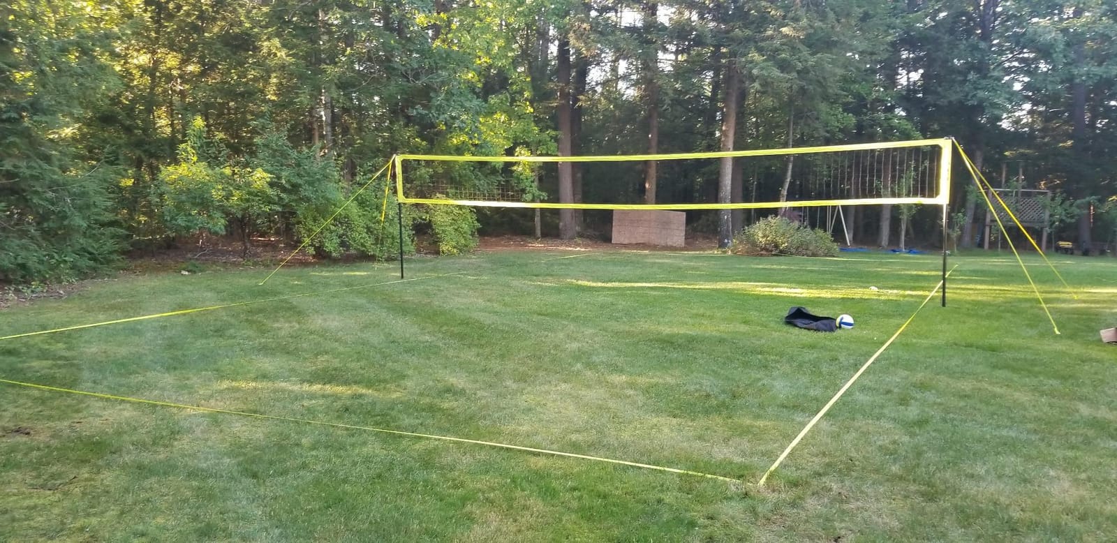 Professional Heavy Duty Volleyball Net Set for Backyard Outdoor | Steel Anti-Sag Winch, Rust-Resistant Aluminum Poles, 32FT Reinforced Net, 3 Official Height Adjustable, Portable Carry Bag customer photo 2