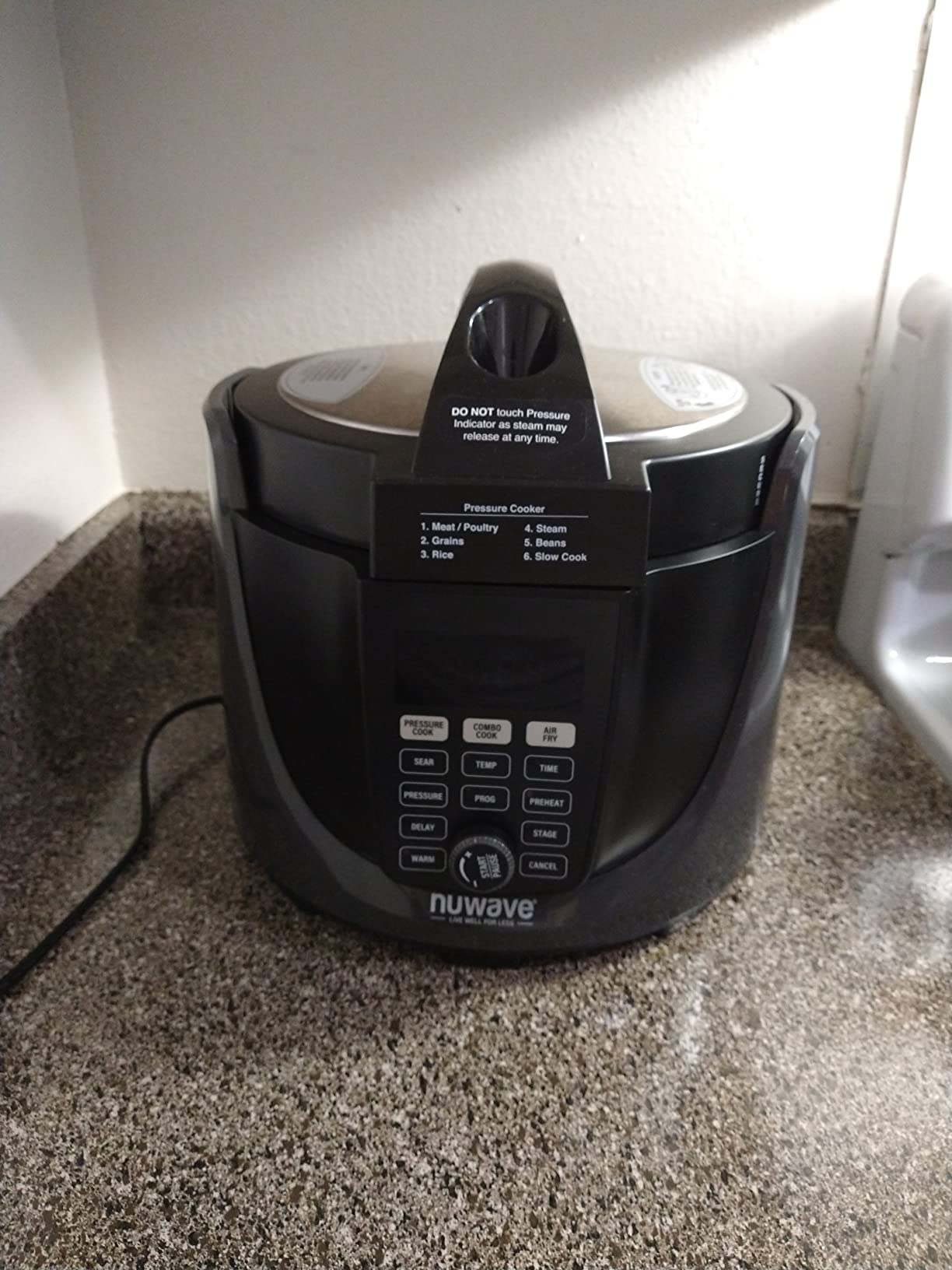Nuwave Duet Pressure Cook and Air Fryer Combo Cook; Stainless Steel Pot & Rack; Non-Stick Air Fryer Basket customer photo 2