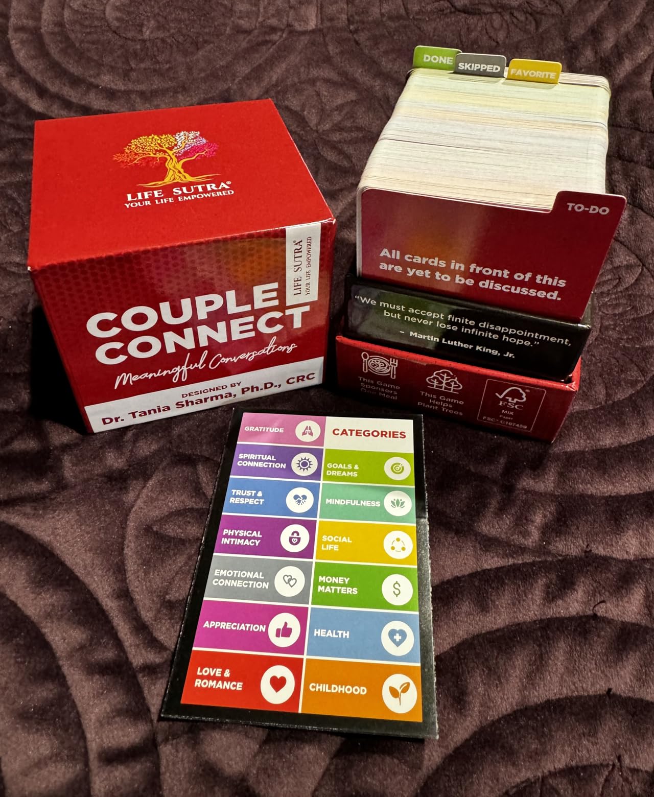 Life Sutra Couple Connect Game - 400 Thoughts Provoking Cards for Young Couples to Strengthen Communication, Build Trust, Enhance Emotional Bond - Ideal for Date Night, Newlyweds & Wedding Gifts customer photo 1