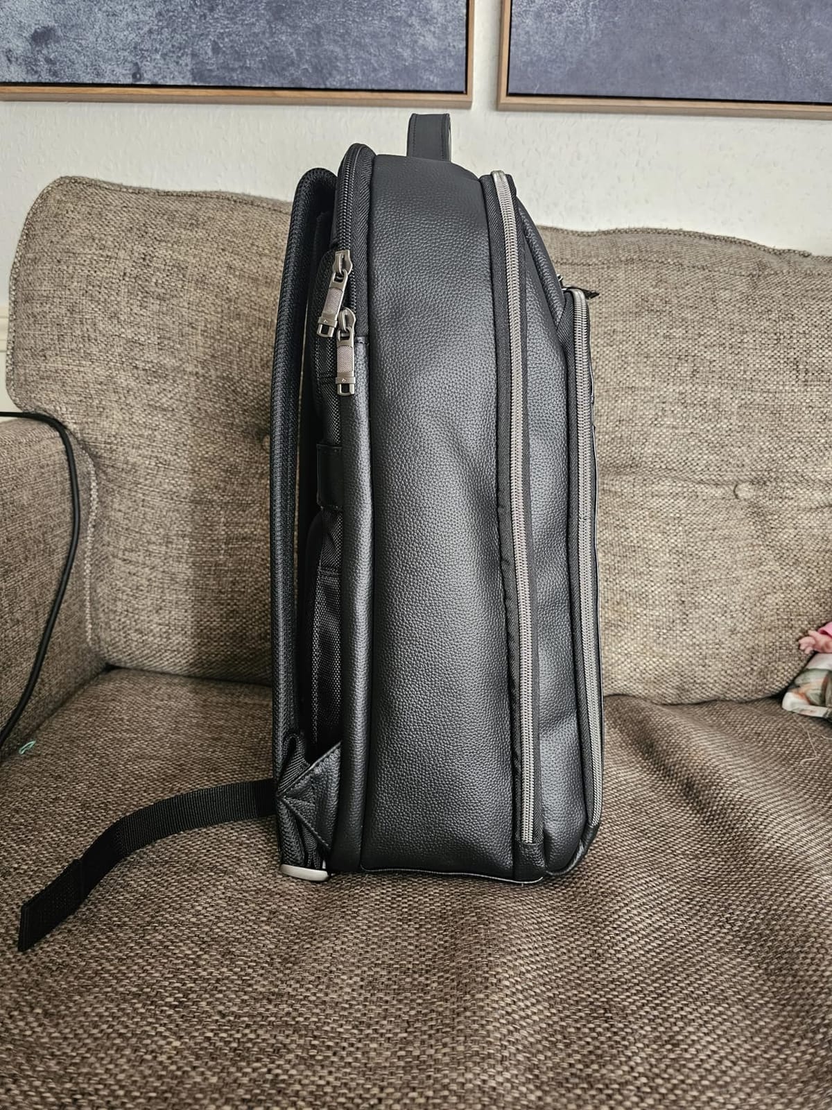 Samsonite Classic Leather Backpack, Cognac , One Size customer photo 2