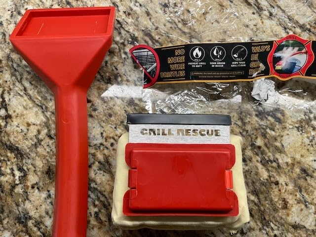Grill Rescue Bristle-Free Steam Cleaning Grill Brush - Safe for All Grill Types, Heat-Resistant Kevlar Head, Perfect for Stainless Steel, Porcelain, Cast Iron Grates (Scraper Brush) customer photo 2