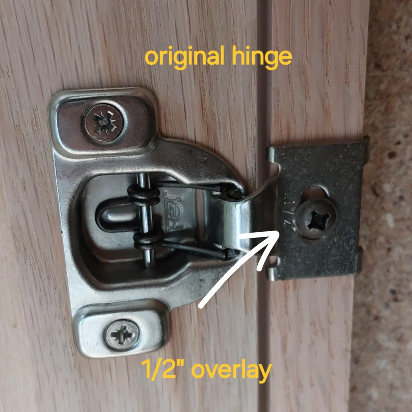 Soft Close Hinges for Kitchen Cabinet Hinges, 1/2 Inch Overlay, 60 Pack | 30 Pairs, self Closing Motion, Concealed Cabinet Fit, Stainless Steel, Satin Nickel, Hidden Hinges, for Face Frame Door customer photo 2
