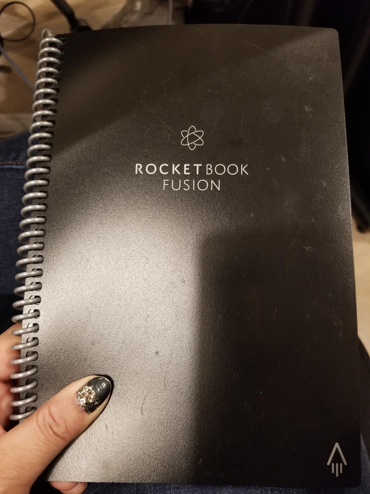 Rocketbook Fusion Hybrid Reusable Planner Notebook, Executive 6x8.8, Teal customer photo 1