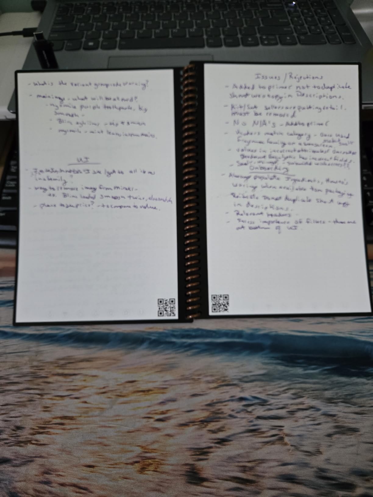 Rocketbook Fusion Hybrid Reusable Planner Notebook, Executive 6x8.8, Teal customer photo 2