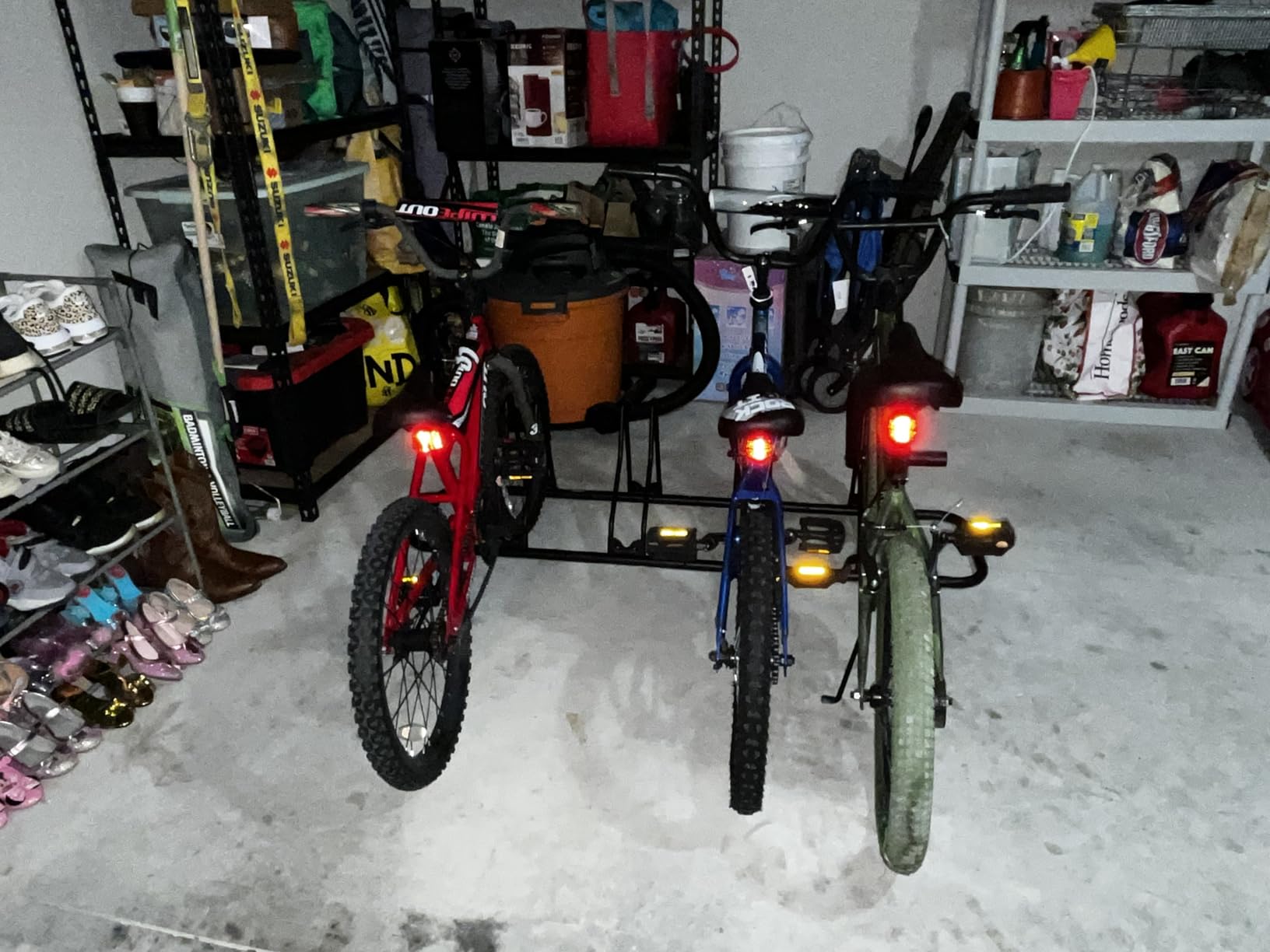 CyclingDeal Bicycle Floor Parking Rack Stand - for Mountain MTB Road Bike - Indoor Home Garage Storage - Classic 5 Bikes customer photo 2