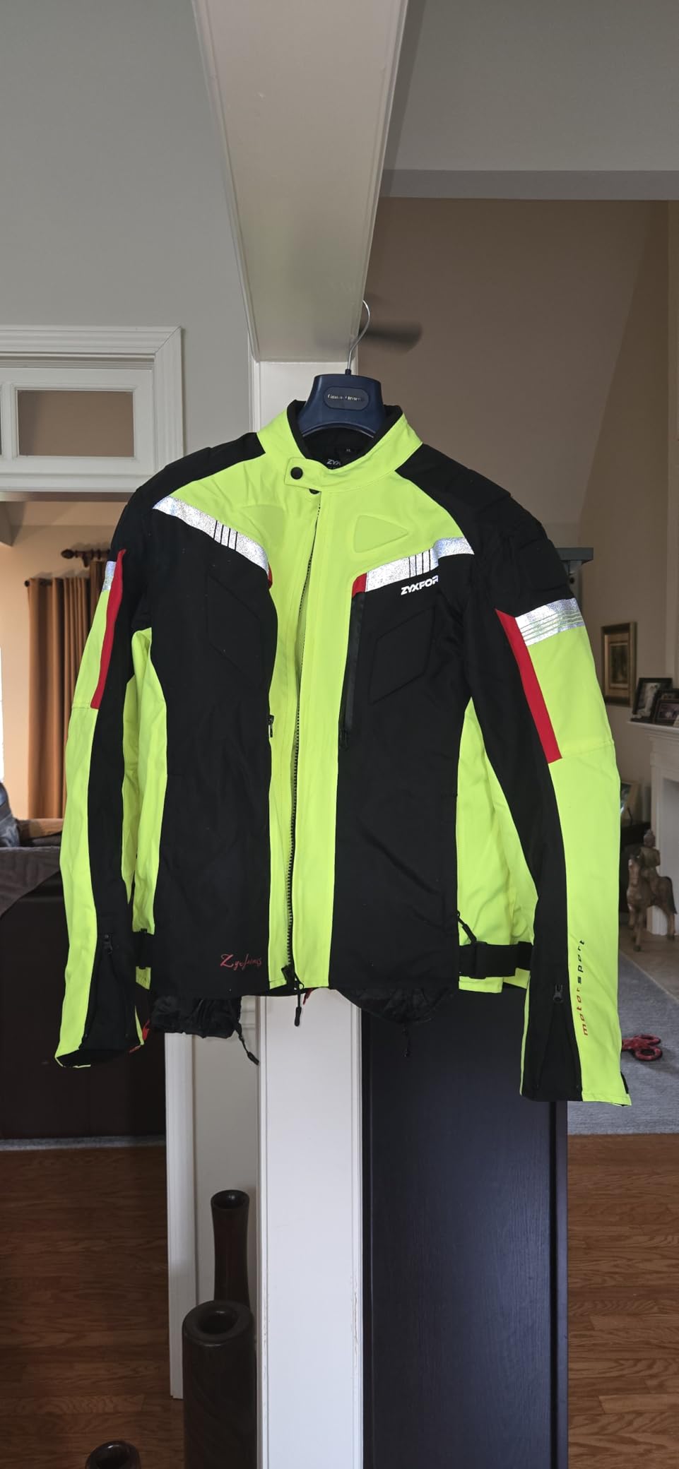 Motorcycle Jacket for Men with Removable CE Armor All Season | CE Protective Gear, 600D Oxford, Water Resistant, Windproof customer photo 1