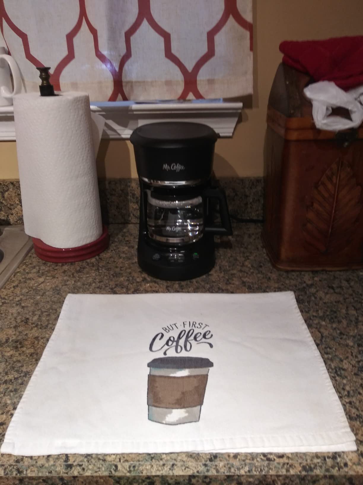 Mr. Coffee Programmable Coffee Maker 5 Cups with Auto Pause Glass Carafe Compact Design Black customer photo 1