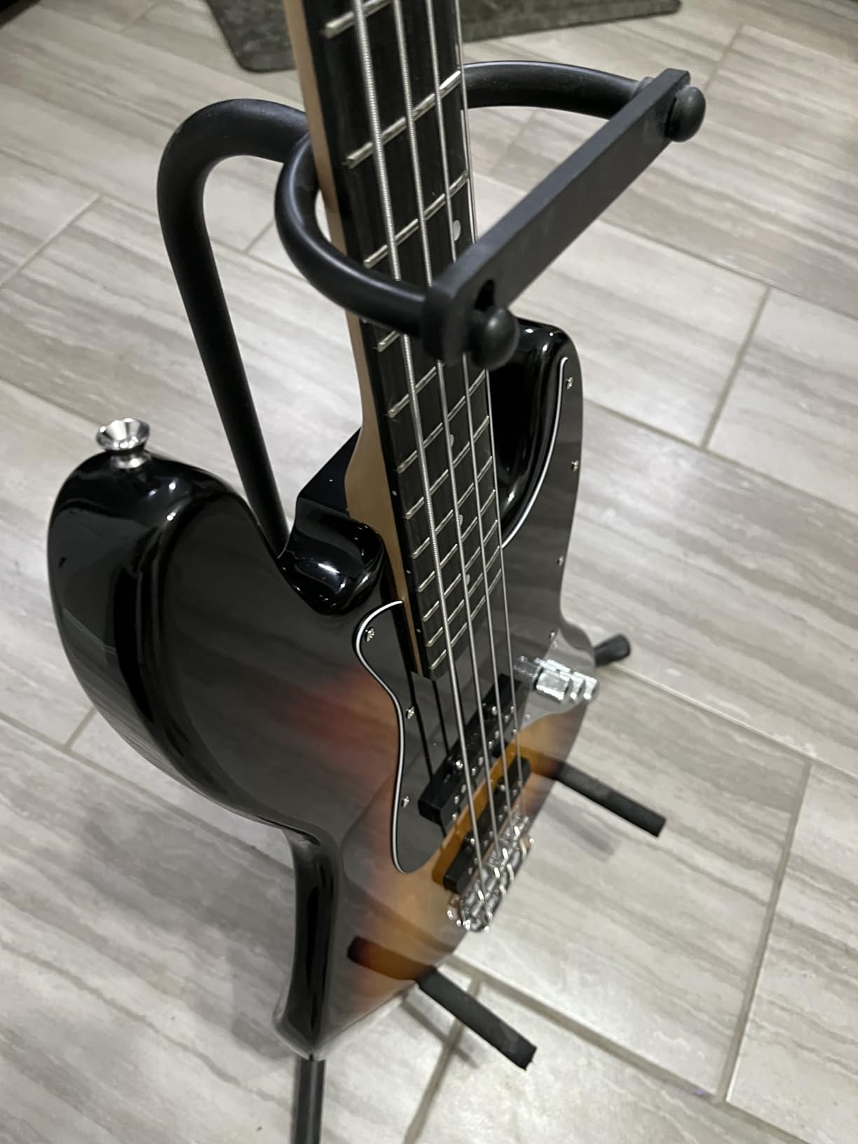 GLARRY 4 String GJazz Electric Bass Guitar Full Size Right Handed with Guitar Bag, Amp Cord and Beginner Kits (Transparent Yellow) customer photo 1