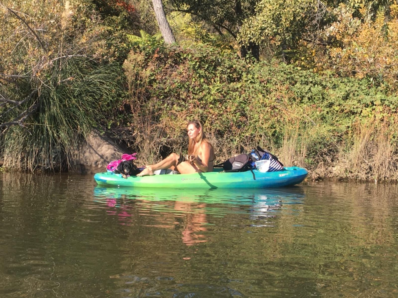 Perception Zip 9.5 | Sit on Top Kayak for All-Around Fun | Stable and Fast | Rear Storage with Tie Downs customer photo 2